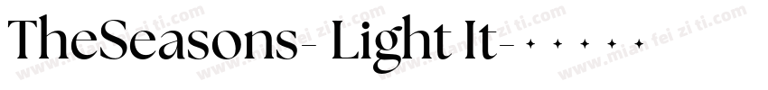 TheSeasons- Light It字体转换